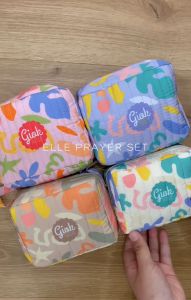 MUKENA TRAVEL SIZE ELLE PLAYER SET BY GIOK BAHAN SOLITE PARASUT MUKENA MURAH CANTIK UKURAN KECIL