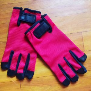 Sarung Tangan Motor Full Jari Premium Telapak full kulit Bagus Pria Wanita