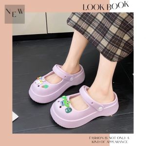 รองเท้าแตะ LHFriday มาใหม่ 📣 สีเขียวเหนียนรัก มินิมอลสีพื้นสี 4, รองเท้าหัวโตมีสายรัด ลองใช้ สวยงาม รูปปาเปล่า สะอาดด้วย🥳