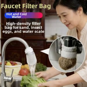 rosekey | Water Purifying Bag Tap Filter Impurities Sediment Rust Scale Thickened