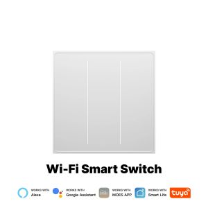 MOES | MOES Tuya WiFi Smart Star Feather Switch EU Air Touch With Neutral Light Scene 2in1 APP Remote Control Support Alexa Google Home