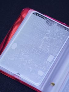 Nail Art Transfer Steel Plate Storage Bag Laser Color Style Card Bag Can Load 20 Sheets plus with Backboard Printing Board