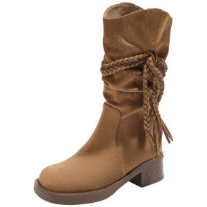 Josiny | Vintage West Cowboy Martin Ankle Booties
