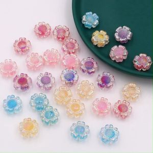 ลูกปัดดอกทานตะวัน ขนาด 16mm รูข้าง อุปกรณ์เสริมงานฝีมือ งาน DIY  ใช้สำหรับการร้อย พวงกุญแจ ที่ห้อยกระเป๋า ที่ห้อยโทรศัพท์