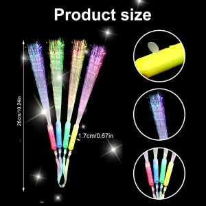 1Pcs 10Pcs Glow Stick Glow Fiber Stick Glow Stick LED Toy Party Night Light Props Christmas Birthday Gift Wedding Party Gift