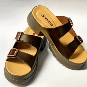 Sandal Wedges Wanita M116 Sendal Wanita Bahan Sintetis Nyaman