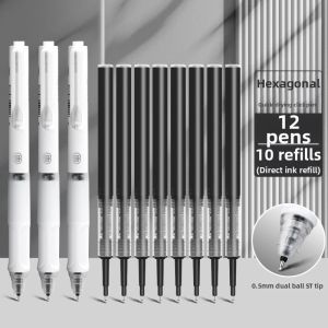 deli | Quiet-Click Fast-Drying Pen 0.5mm