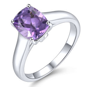 Lohaspie Jewelry Genuine 1.7 Carats Solid Sterling Silver 925 Ring Original Natural Citrine Sky Blue Topaz Ring Citrine Ring 925 Silver Ring Birthstone Ring For Women Jewelry