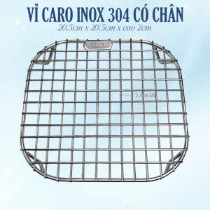 Vỉ nướng inox 304 có chân / Vỉ NCKD hình vuông / Vỉ inox đan ca rô