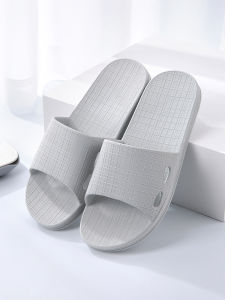 Home Slippers Mens New 2024 Summer Anti-Odor Anti-Slip Indoor Home Bathing Bathroom Slippers Summer Household PVC Material