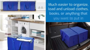 2 Pcs Thickening Extra Large Moving Bags Durable And Sturdy With Zippers And Carrying Handles Easy To Use Heavy Duty Storage Tote For Waterproof Dustproof Anti-corrosion Hot