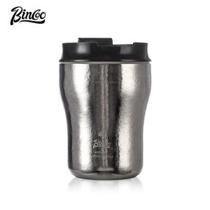 BINCOO Titanium Thermal Coffee Mug Portable Vacuum Flask Car Water Bottle Coffee Cup Outdoor Travel and Camping 280ML