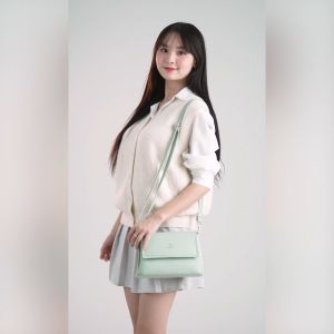 Bộ hộp quà YUUMY (Túi đeo chéo nữ YUUMY YN195 + Hộp quà YHQ2 + Túi giấy YTG2 + Túi rút BVR3838 + Thiệp cảm ơn YBT1)