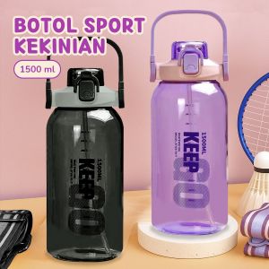 Botol Minum Sport Portabel 1500L Botol Minum Plastik Keep Go Sport BPA FREE Botol Sport Kekinian /YH-8024