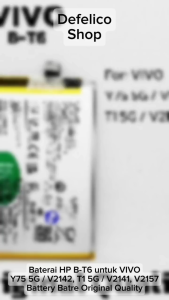 BATERAI BATRE BATRAI HP VIVO Y75 5G V2142 T1 5G V2141 V2157 B-T6 BT6 B T6