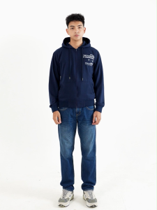 Greenlight Jaket Pria Zipper Hoodie Regular Fit French Terry OL-C040225