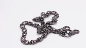 Dark Hip Hop Skull Pants Chain Slim Heavy Waist Chain Mens Pirate Skull Keychain Wallet Chain Gothic Biker Fashion Accessories