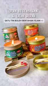 Piala Emas Emergency Blackout Candle & Citronella Mosquito & Fly Repellent Candle (15+ Hours)
