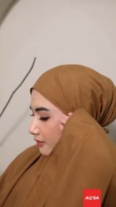 MUKENA AQSADAILY - Mukena Traveling Mini Pouch 2in1 Dewasa Katun Mikro Import Premium