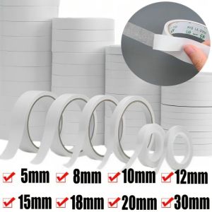 8m Double Sided Adhesive Tape 8 Sizes Double-Side Craft Tape for Card Making Scrapbooking and DIY Crafts Office School Stationery Supplies