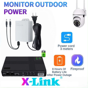 V380 PRO 12V 2A UPS Monitoring Power 5V 9V12V 10400mAh poe Universal DC Mini UPS