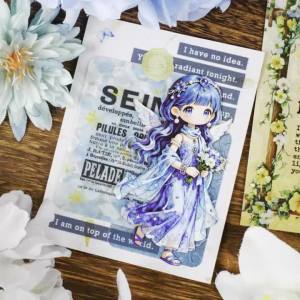 10 pcs Lolita Fairy Series Loly Girl Sticker DIY Junk Journal Scrapbook Diary Phone Case Collage Decorative Stationery Stickers