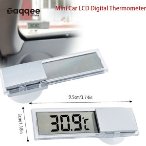Mini Car LCD Digital Thermometer Intelligent Temperature Hygrometer Sensor Meter Transparent Display AG10 Without Battery
