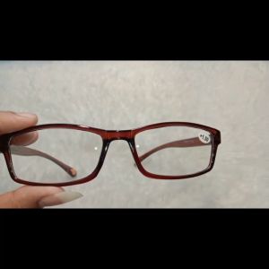 BAYAR COD - Kacamata Baca Plus Elastis ( +100 S.D +3.00 ) Kacamata Gagang Lentur Pria Wanita Dewasa Kacamata Plus Anti Patah Frame Coklat List Orange Kacamata Untuk Baca Jarak Dekat Super Fokus Rabun Dekat Reading Glasses Murah Terbaru