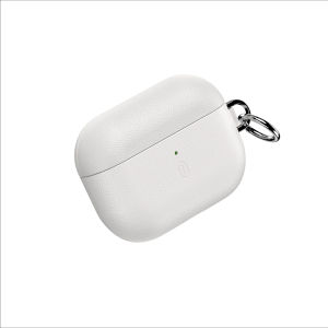 WIWU AirPods Pro 3 Case with an exquisite keychain 100% Genuine Leather Case Handmade Top Grade Vintage Cover Shockproof Protective Cover Compatible with AirPods Pro 3 2025 Mode