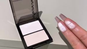 HERORANGE | HERORANGE Matte Dual Palette Natural Highlight Contour Blush Setting Powder Multi-Face Makeup