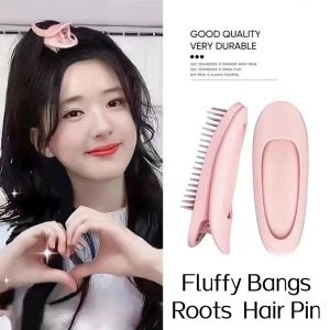 Women Girl Fluffy Bangs Root Hair Pin Fluffy BB Hair Clip Puff Hair Head Hair Clips