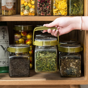 กล่องเก็บชาแบบพกพาพร้อมฝาปิดความจุขนาดใหญ่สำหรับชาผงแบบแยกบรรจุ