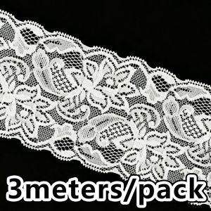 (3 Meters/roll)80mm Wide Elastic Lace Diy Fabric Dress with Design Girl Style