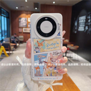 Misty Animal City Frosted Phone Case for Huawei Mate80/70 pro New Version Pura80 Soft Shell Honor Magic7/6 Simple Couple Style Protection Cover Honor X70