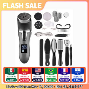 Electric Foot File Pedicure Machine Callus Remover Rechargeable Foot Heel Cracked Dead Skin Scrubber Polisher Grinder Tools