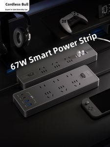 Bull | Multi-Port Type C Super Fast Charging Intelligent Gallium Nitride Socket 67W