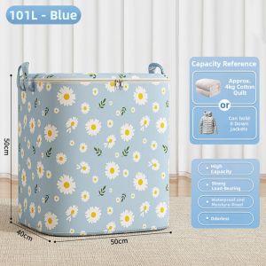 Home Use Daisy Foldable Clothes and Quilt Storage Bag