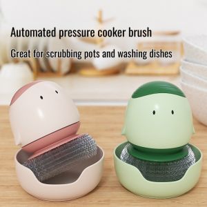Long Handle Automatic Liquid Dishwashing Cleaning Brush