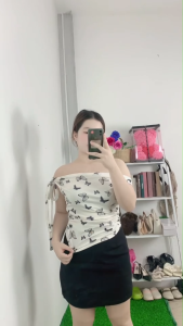 ชุดเซ็ตแฟชั่นใหม่ล่าสุด ลายผีเสื้อ สไตล์เซ็กซี่