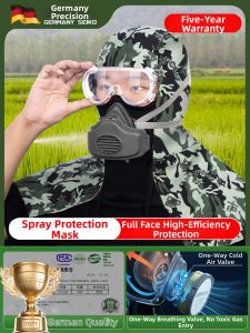TAODUN | Toxic-Proof No-Fog Full Face Protection Transparent High-Clarity Dustproof Mask