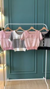 BL20771 Top Pendek Lengan dengan Kerah Sailor