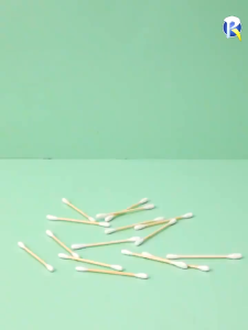 100pcs Cotton Swabs Pack Baby Thin Cotton Bud Berwarna Ganda-Spiral Ujung Kapas Sanitary Cotton Swab Small DMO J53