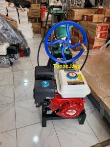 Mesin Pelet ikan Daging Kacang Pecel Bumbu No32+Mesin Penggerak HONDA GP160