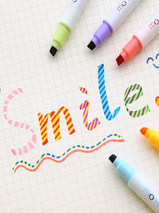 Magic Color Changing Fluorescent Marker Pen Dual Head Gradient Colors for Greeting Cards Specialized Stationery Writing Tool