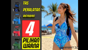 Tas Jaring Pantai Ransel traveling Perlengkapan berenang liburan