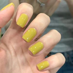 Waterproof Nail Art Stickers & Handmade False Nails: Pure Color Summer Beauty Tools