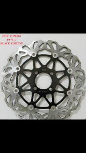 Piringan Cakram Shogun 110 Disc Brake Depan 300MM Cekung CMZ Flower Black Gold