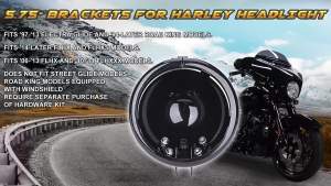5 3/4" Round Motorcycle Accessories 5.75inch LED Headlight Housing Bucket For Harley Sportster FXWG Chopper 5.75" Headlamp Cover