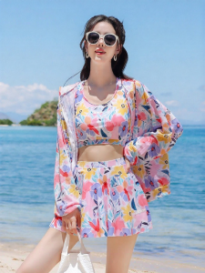 XTEP | Slimming Long Sleeve Girls Swimwear Set