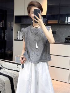 SHIMO | Thin Summer New Loose Elegantly Designed Petite French Style Shirt